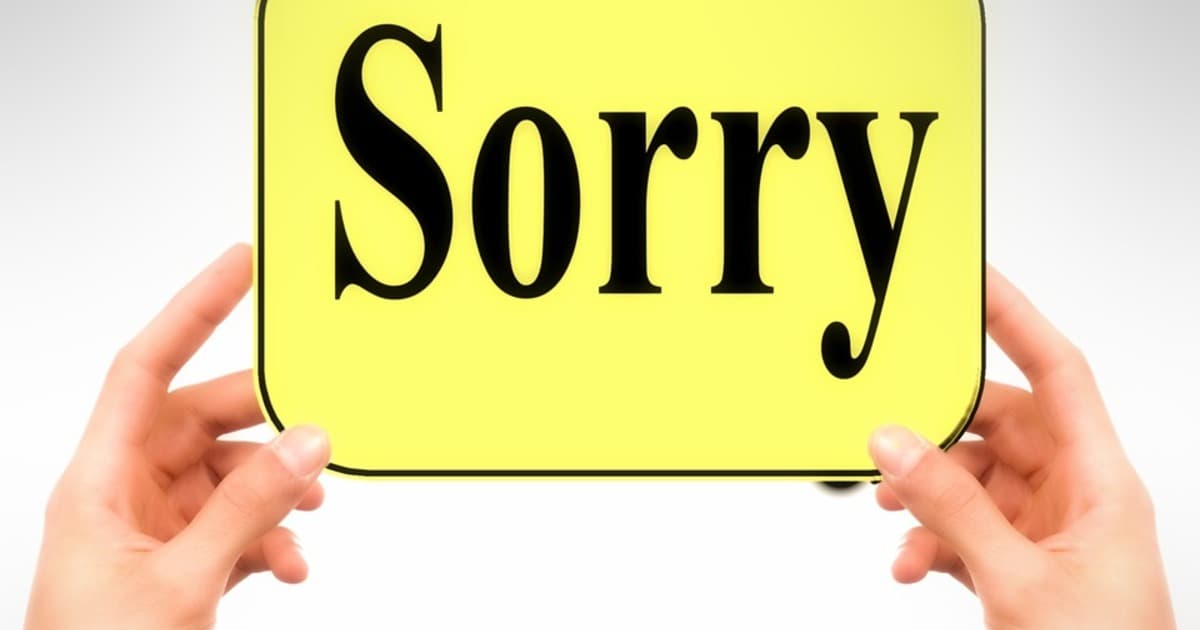 How to Say I’m Sorry in English